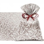 SACO ARABESCO PRATA 30X44 C/50