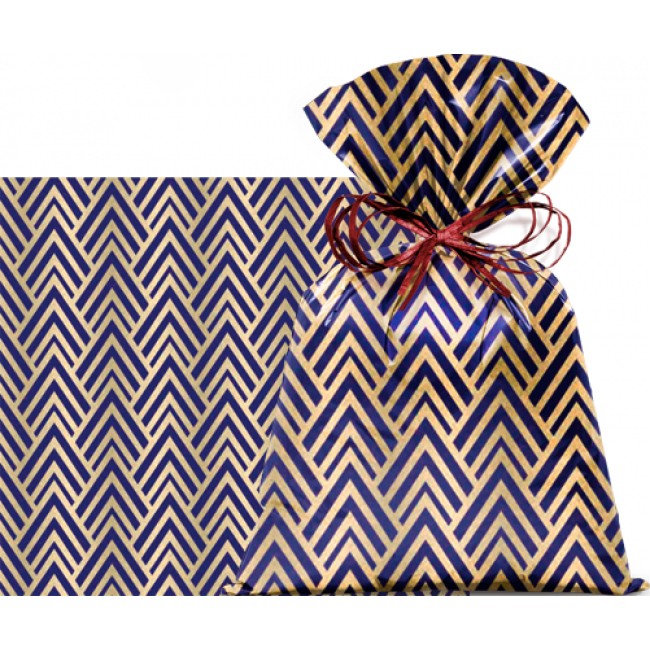 SACO DOMINIQUE AZUL 50X70 C/25