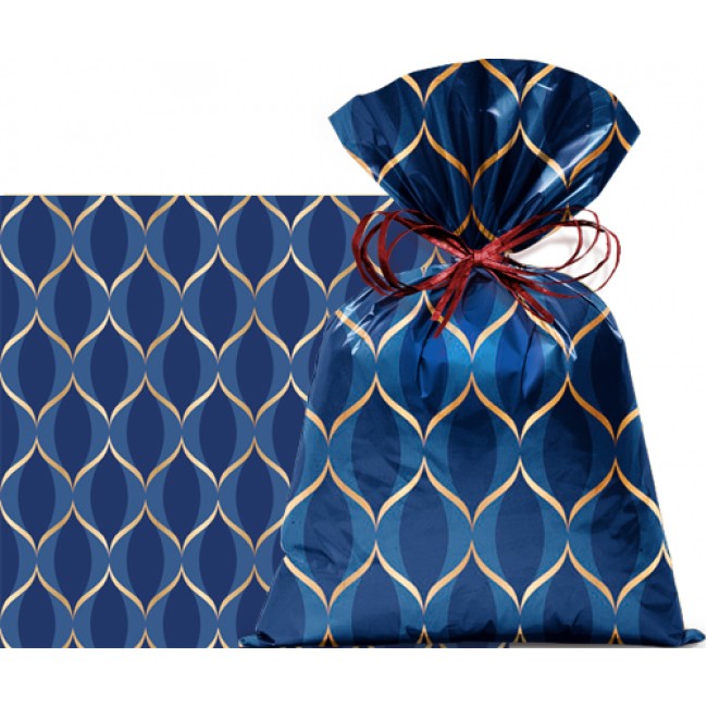 SACO WAVES AZUL 30X44 C/50